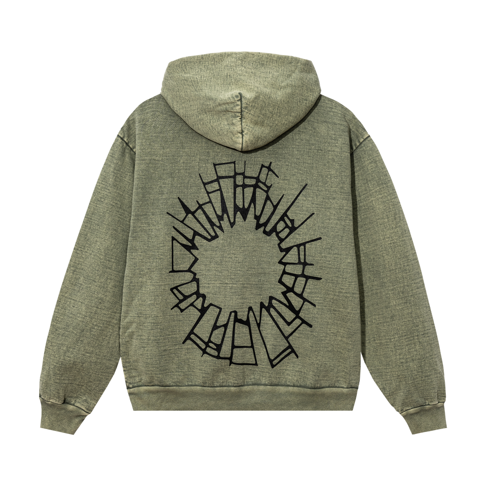 Nevermind Earth - Spider hoodie , matcha