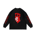 Paint ; lucha Ls tee , black