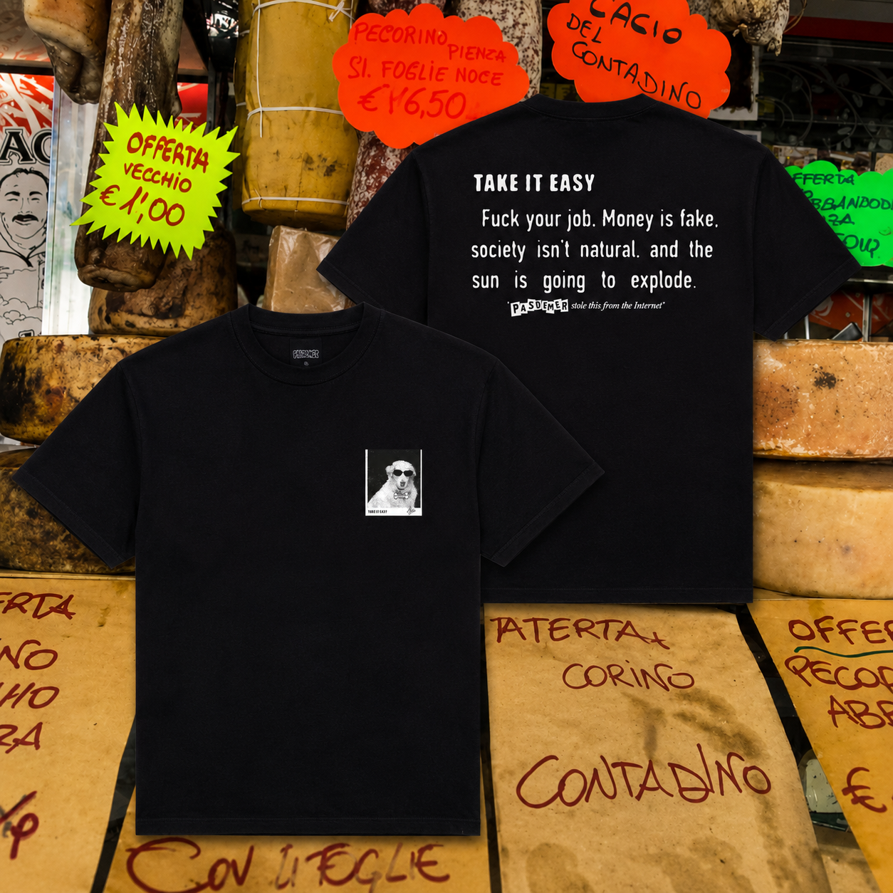 Pas De Mer - internet quotes tshirt black