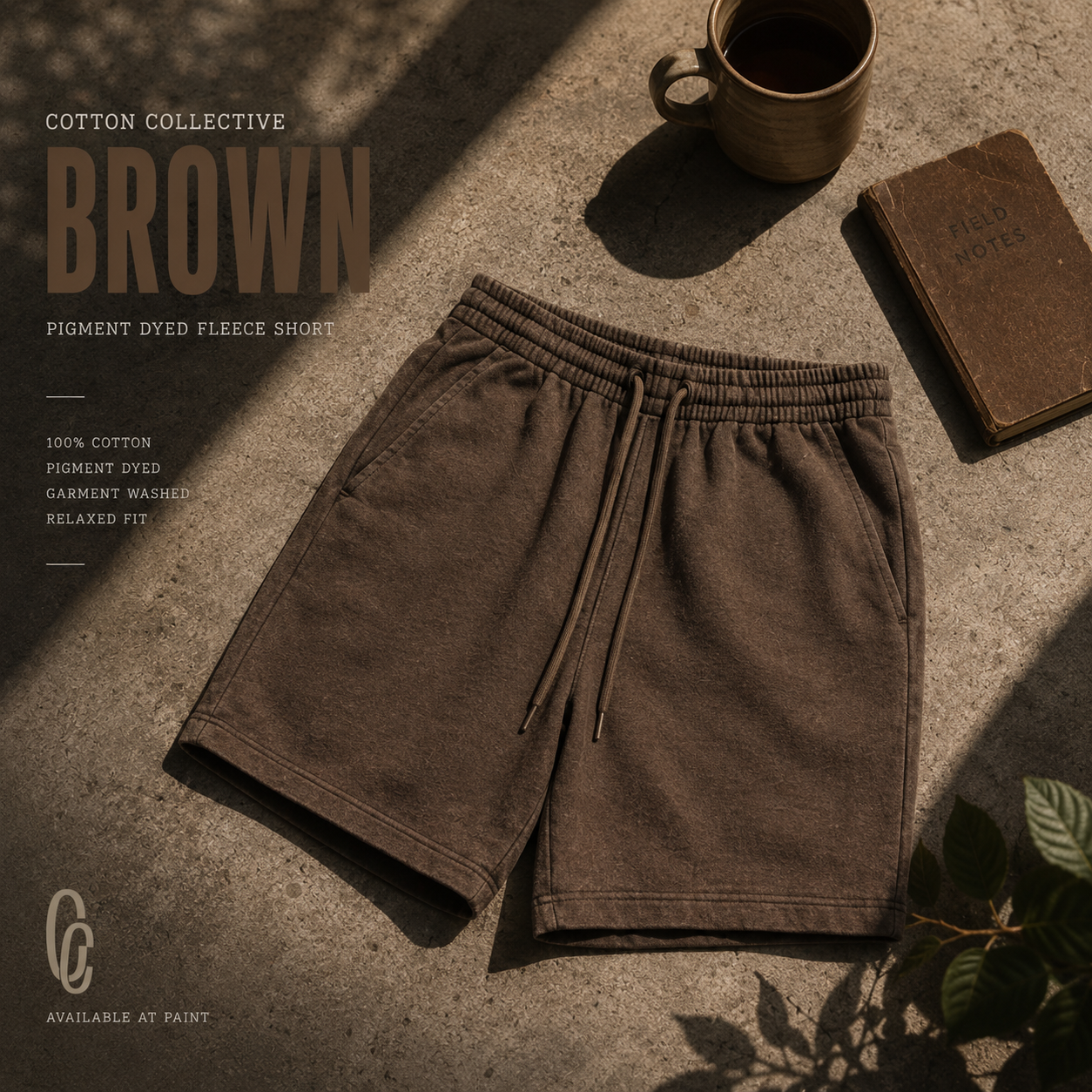 Cotton Collective - Vintage brown dunk shorts