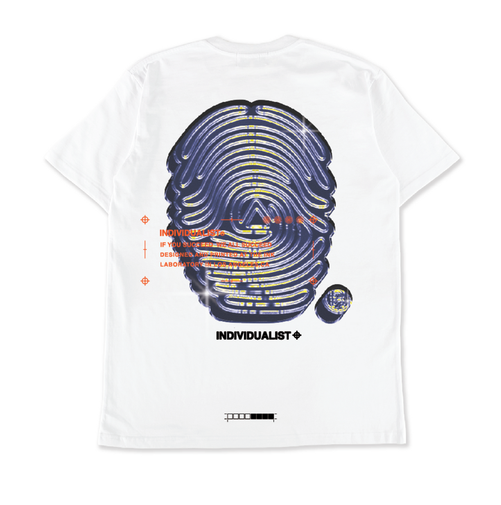Individualist ; Chrome logo tshirt - banana cream