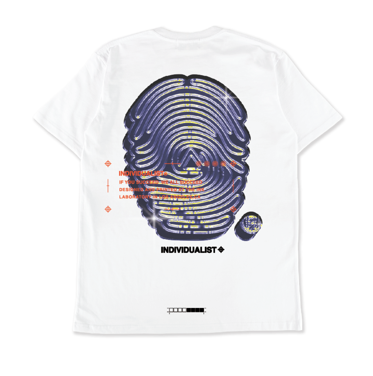 Individualist ; Chrome logo tshirt - banana cream