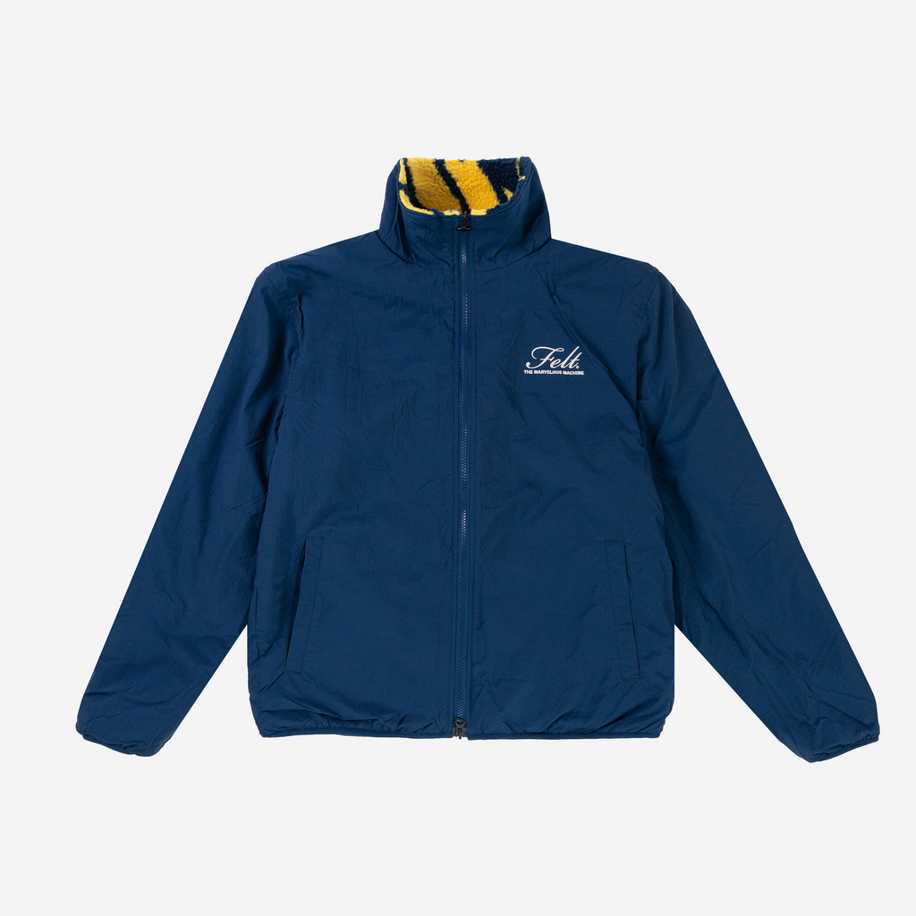 Felt ; Volute Reversible Jacket
Navy & Yellow