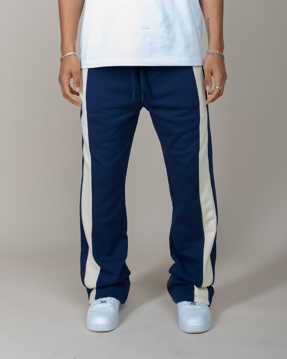 Eptm - Barry flare pants navy cream piping