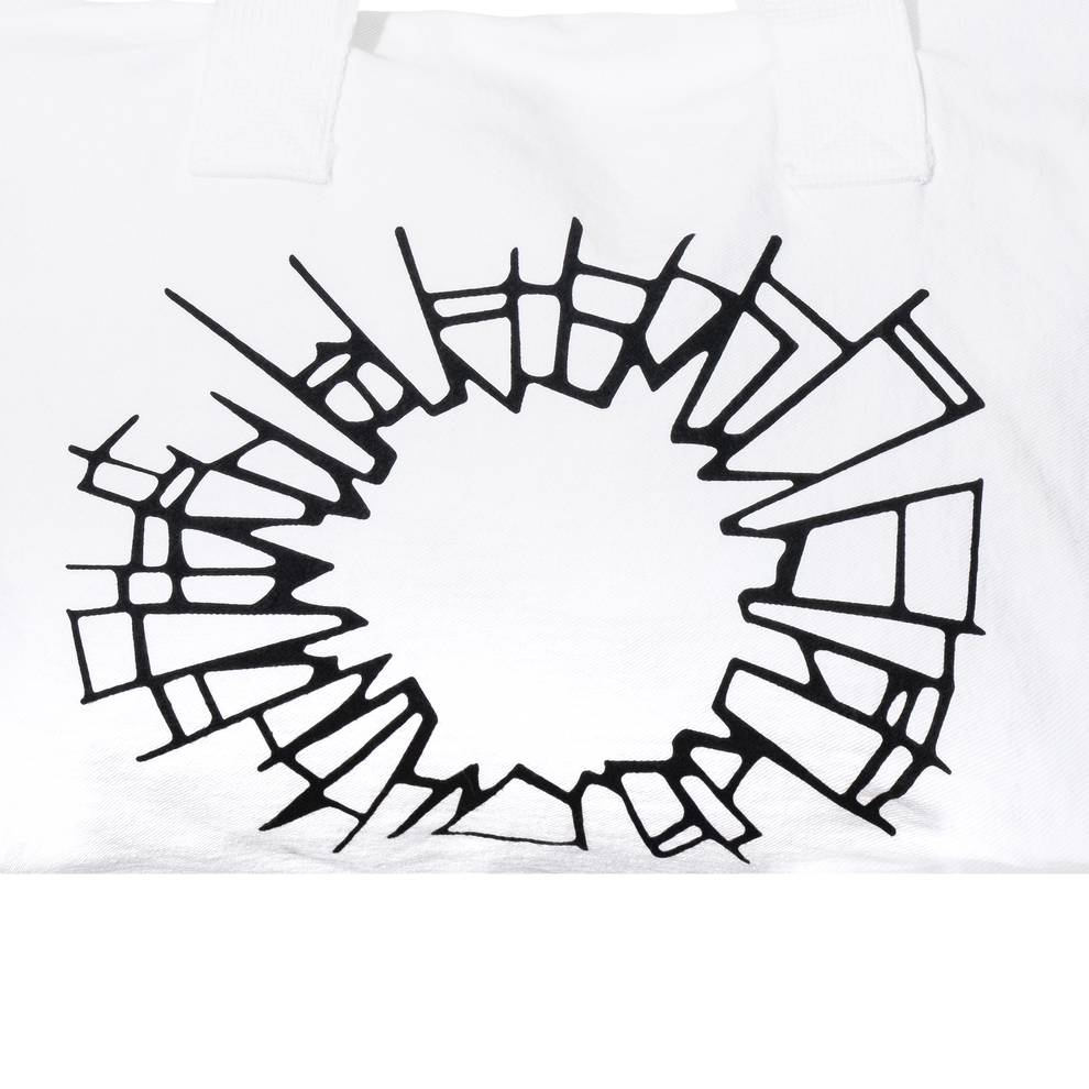 Nevermind Earth - Cracked Window Tote Bag , white