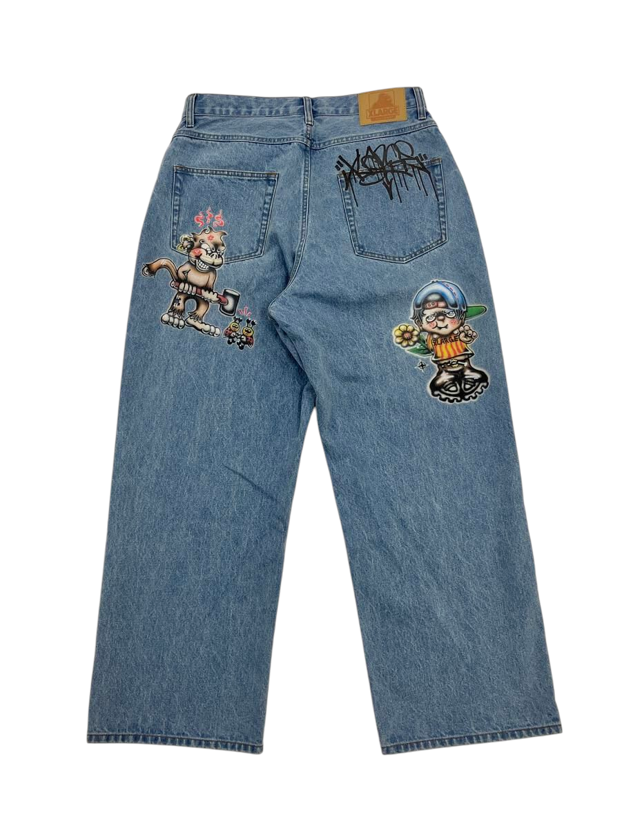 XLARGE - Painting denim pants