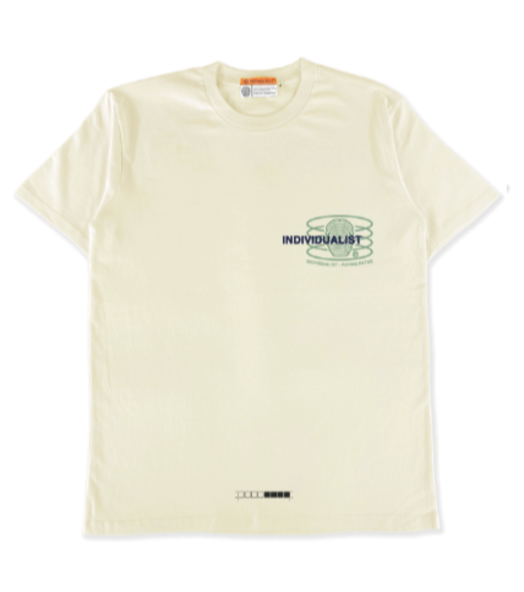 Individualist - Test Hand tee , cream
