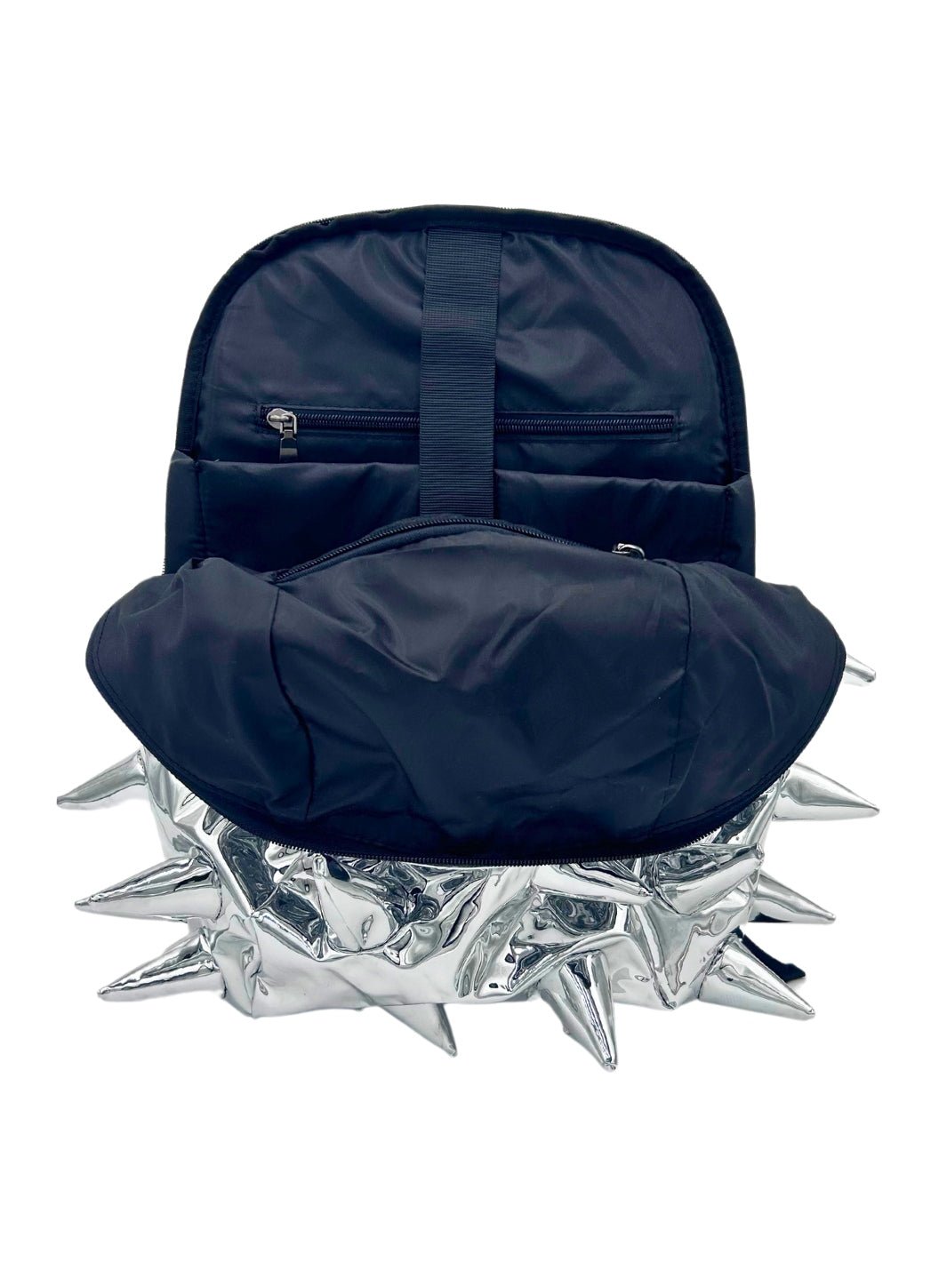 Mad Pax - Thunder chrome silver spiked backpack