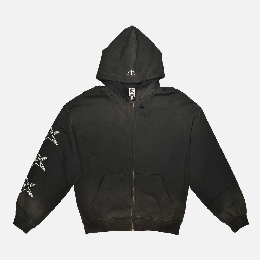 Glim - Dark Mage Hoodie - Trashed Black