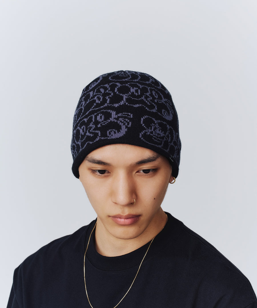 Xlarge - Graffiti knit cap , black