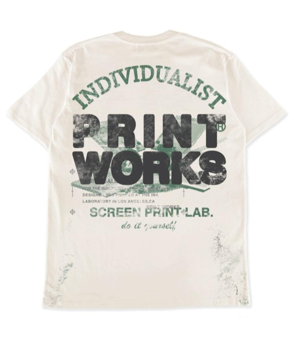 Individualist - Workshop tee , cream