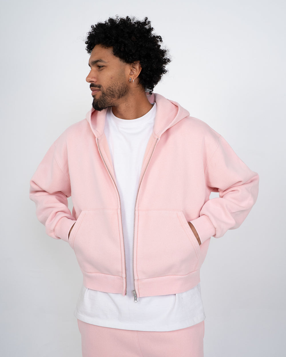Eptm : Vintage zip up hoodie pink
