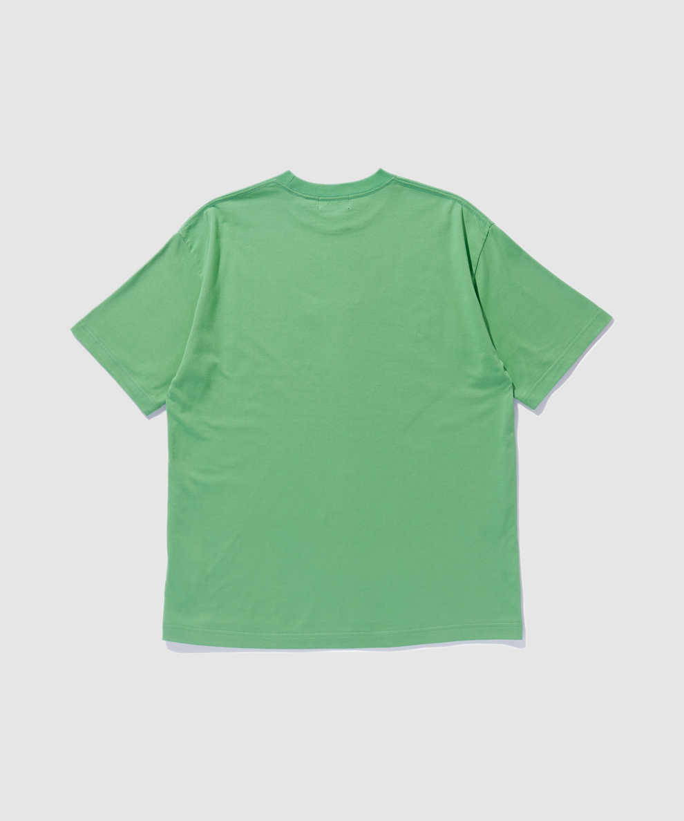Xlarge - Embroidered standard logo ss tee lime green