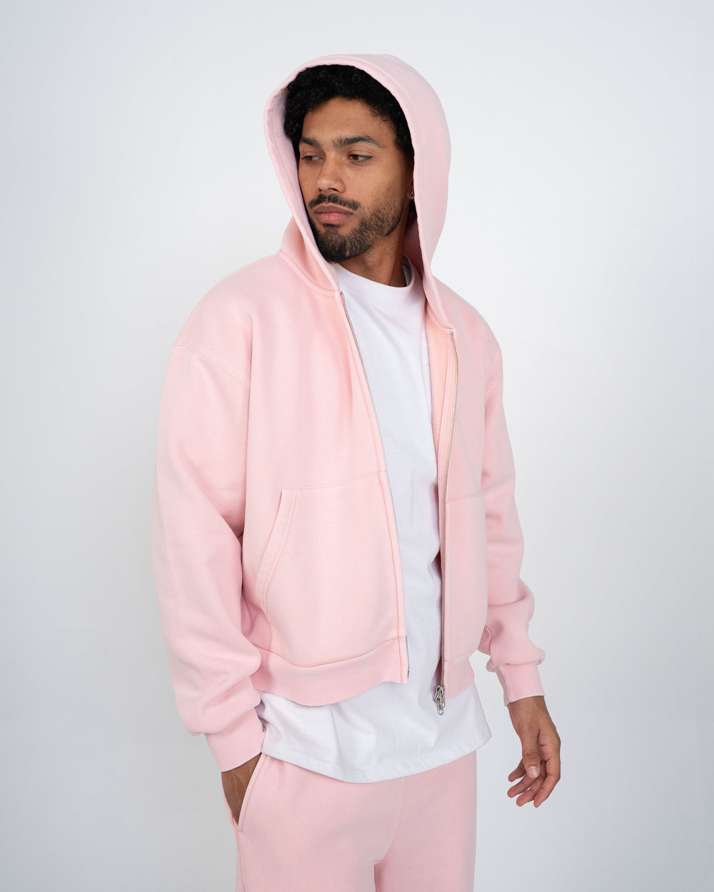 Eptm : Vintage zip up hoodie pink