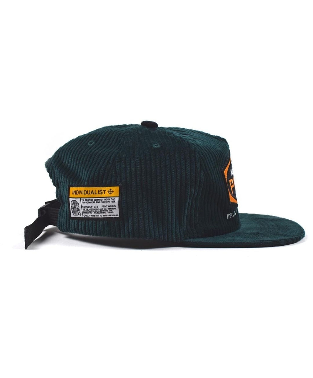 Individualist; Printers Corduroy Hat - Forest Green
