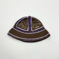 Xlarge - Crochet bell hat brown