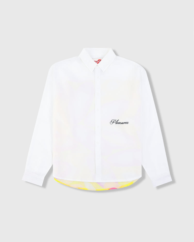 Pleasures - Pilule button up shirt white