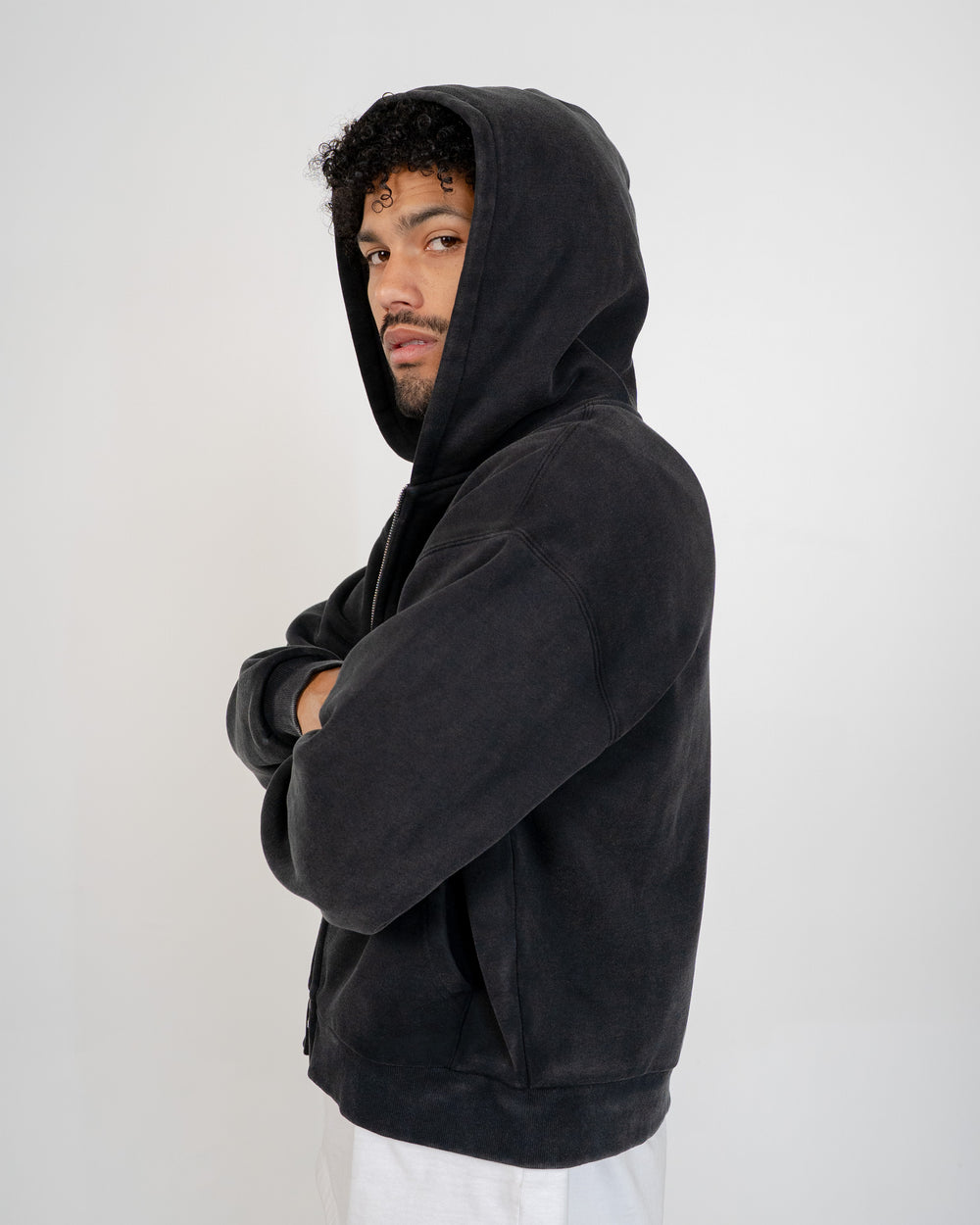 Eptm : Vintage zip up hoodie - blk