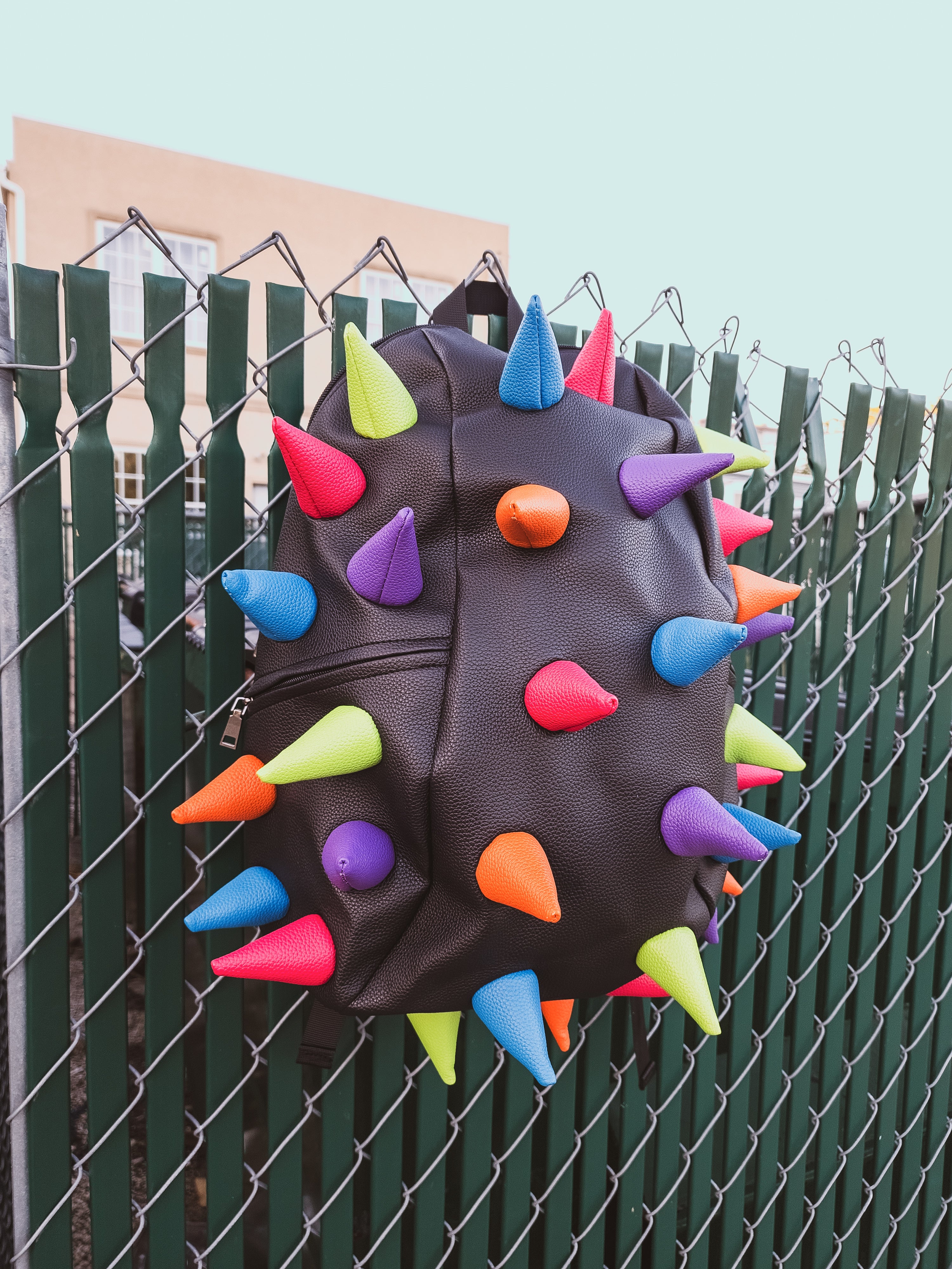 Mad Pax - Abracadabra multi color black spiked backpack