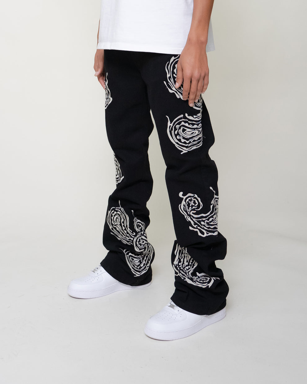 Eptm - Sequoia Flared Pants , black denim