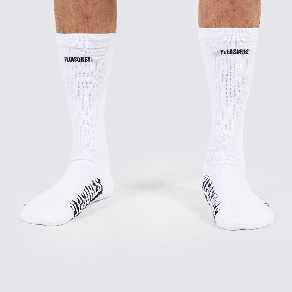Pleasures - Knock out socks , white