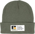 Russell Athletic ; workwear label beanie,  olive