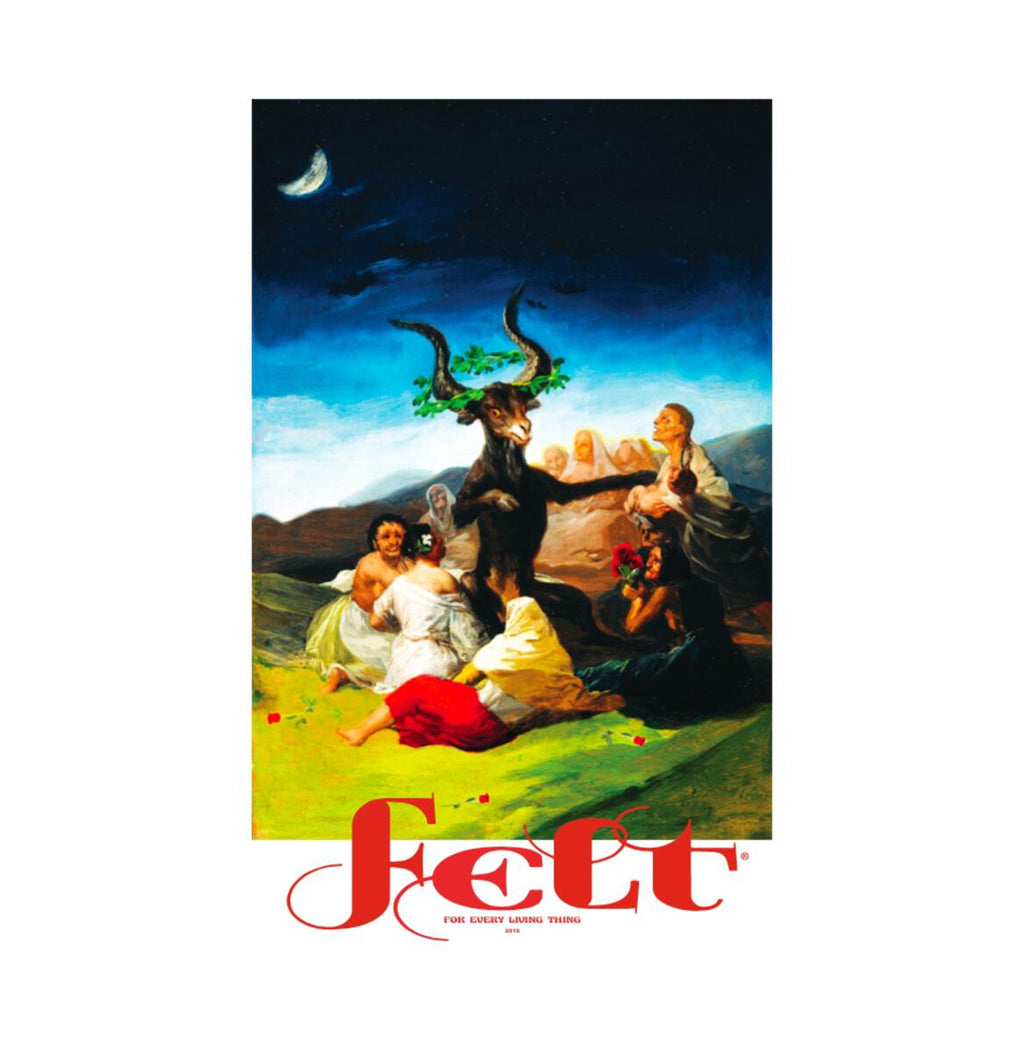 Felt ; Great goat tee, blk