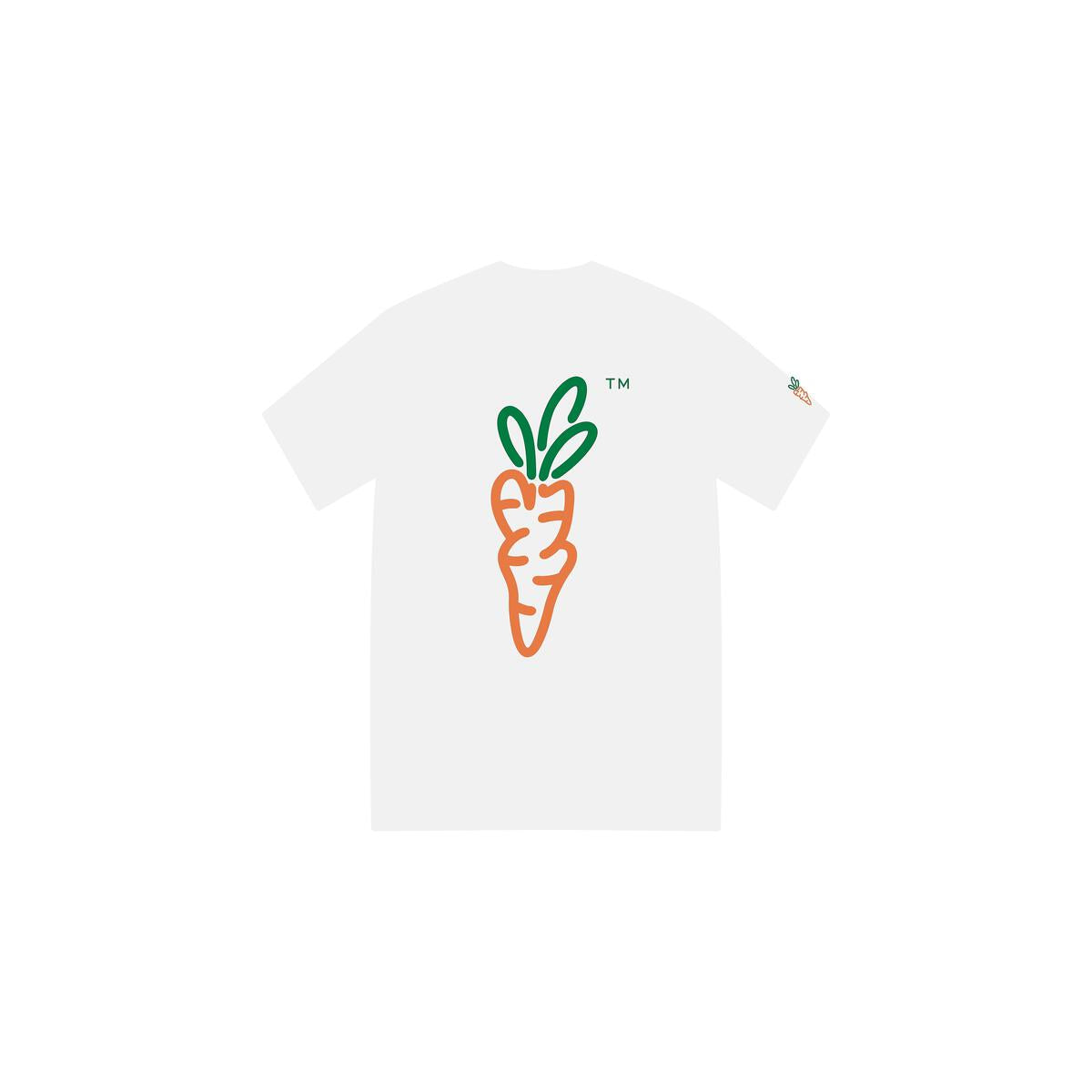 Carrots ; Signature carrot tee , wht