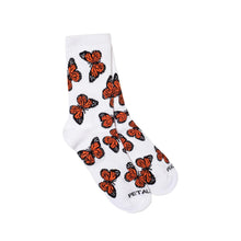 Load image into Gallery viewer, Petals and Peacocks ; Butterfly effect socks
