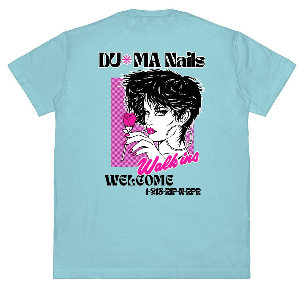 Rip n Repair x Ps & Qs ; Nailin it tee, teal