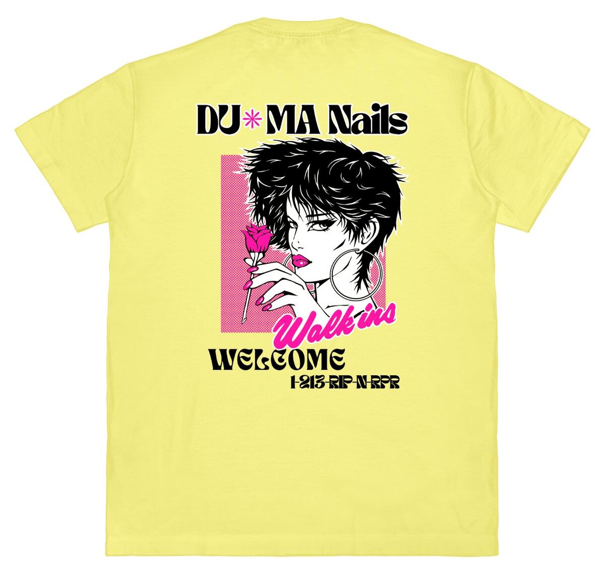 Rip n Repair x Ps & Qs ; Nailin it tee , yellow
