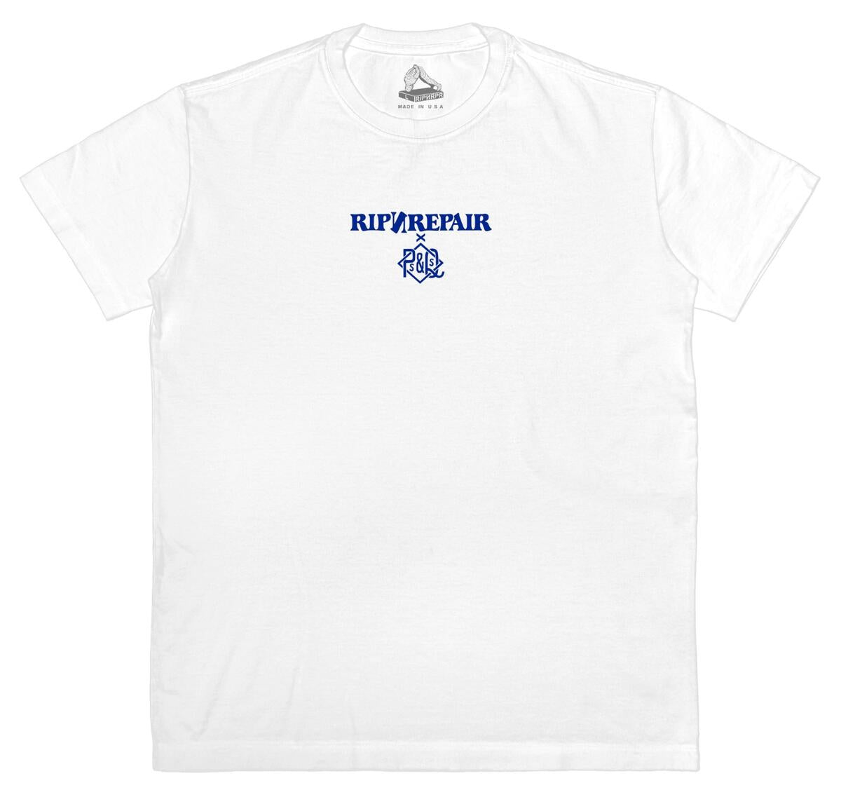 Rip n Repair x Ps & Qs ; Du ma tee, wht