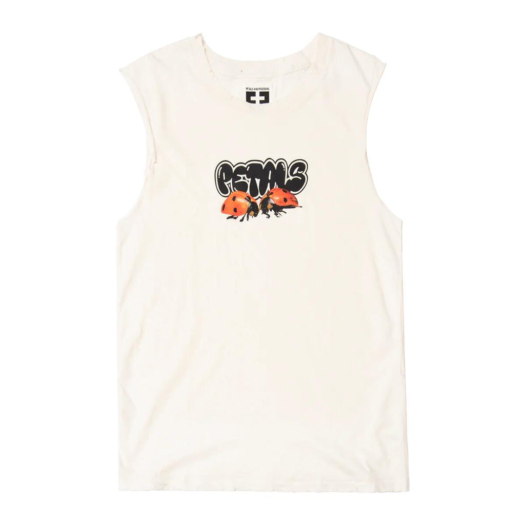 Petals and Peacocks ; ladies in red , tank