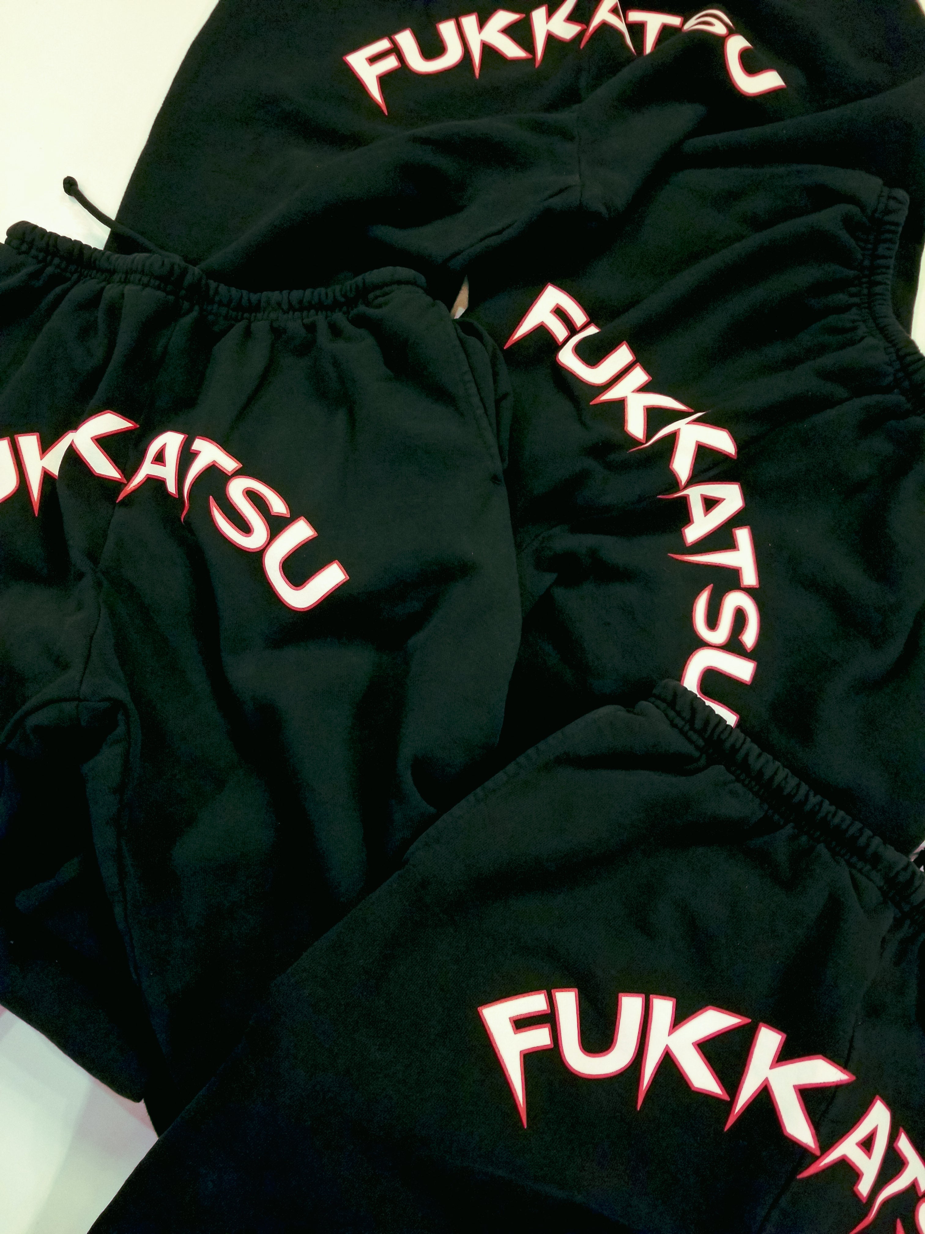 Fukkatsu ; The wilkins fleece sweats , faded blk