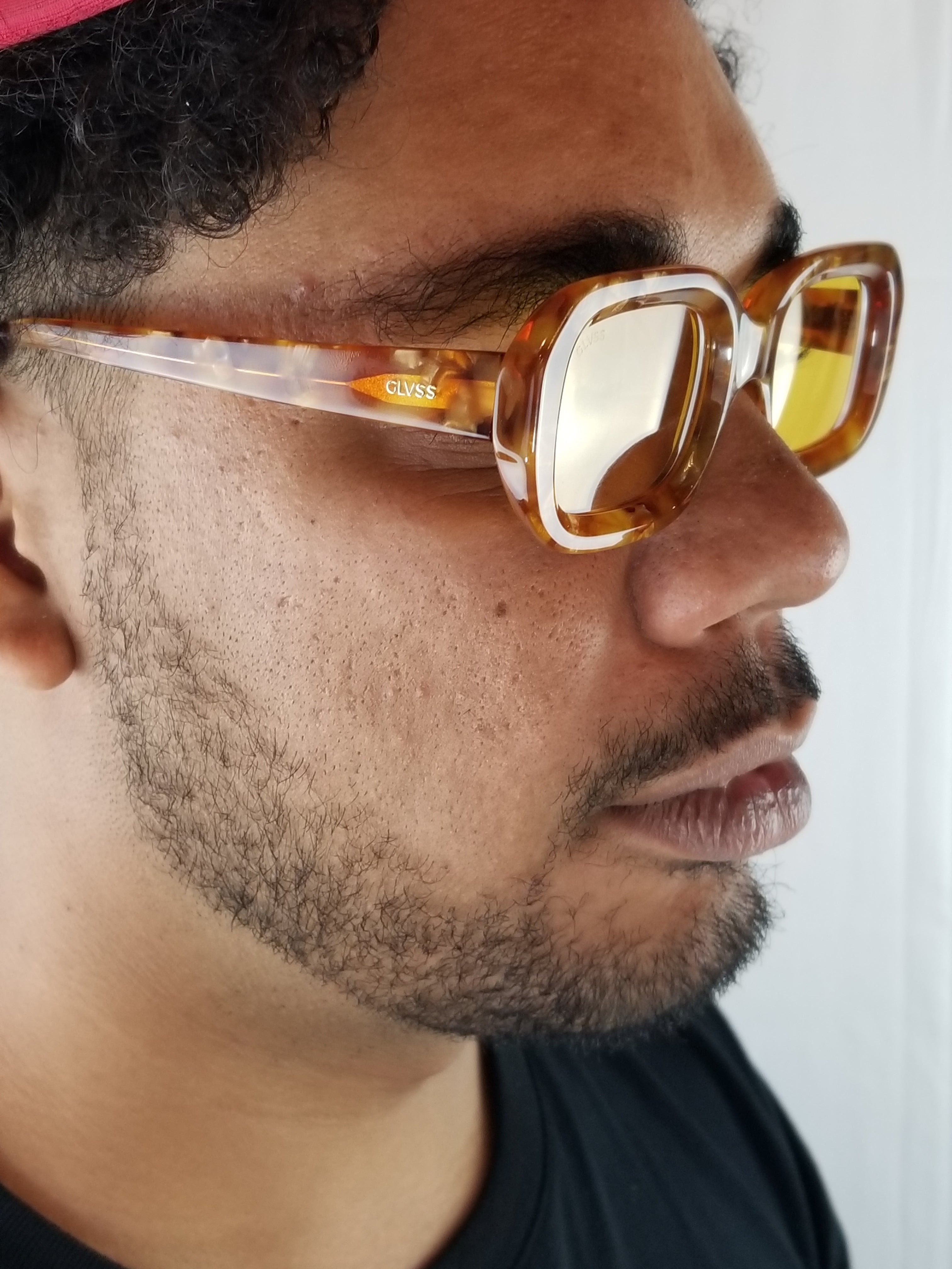 Glvss Eyewear Brand ; crush Havana yellow