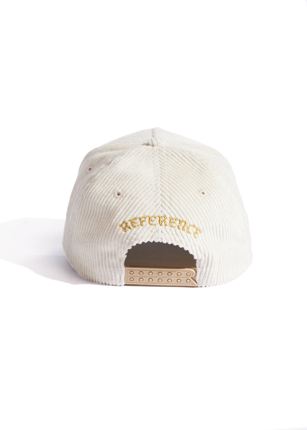 Reference ; Rapjays corduroy , cream hat