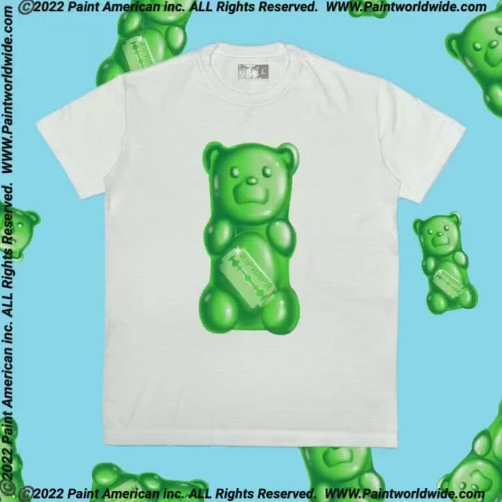 Rip n repair ; gummybear tee , wht