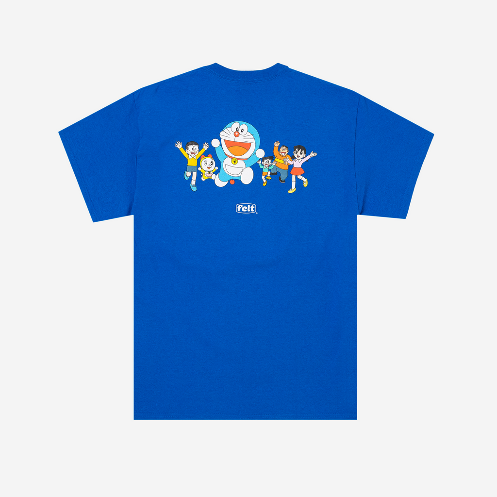 Felt x Doraemon ; Work logo tee , royal
