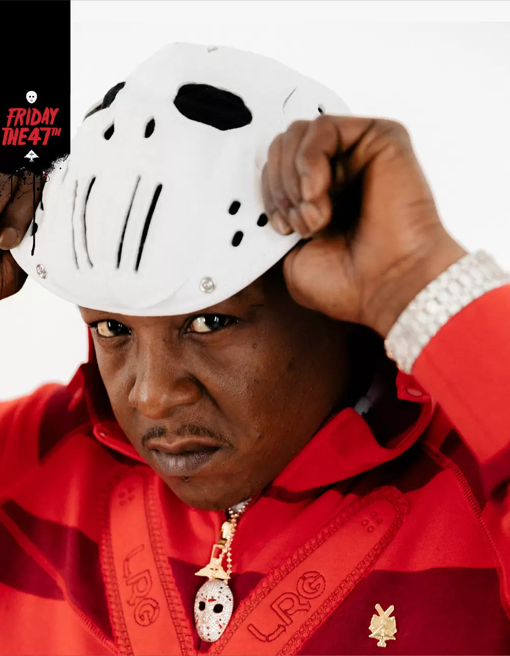 LRG ; Friday The 47th hoodie , red