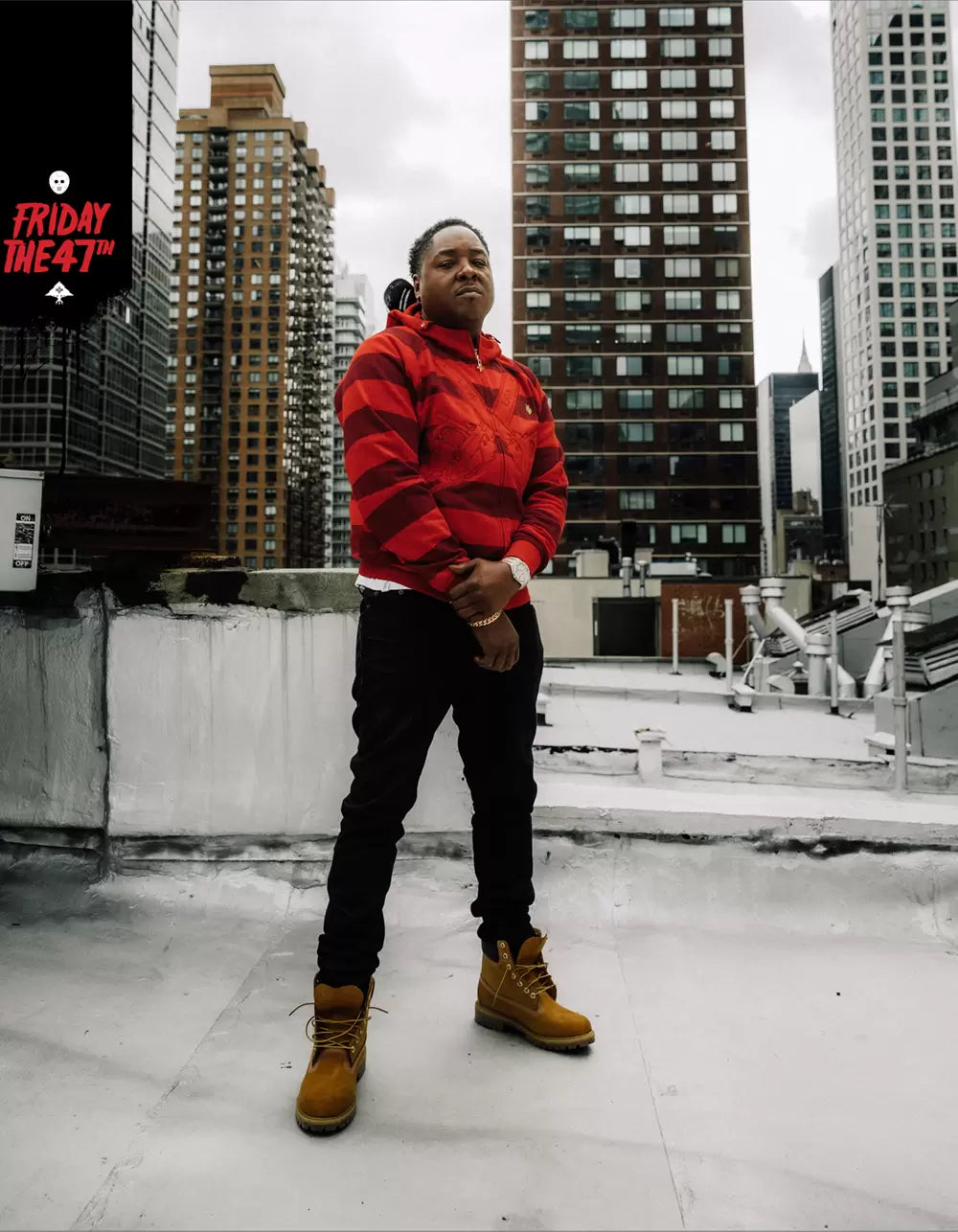 LRG ; Friday The 47th hoodie , red