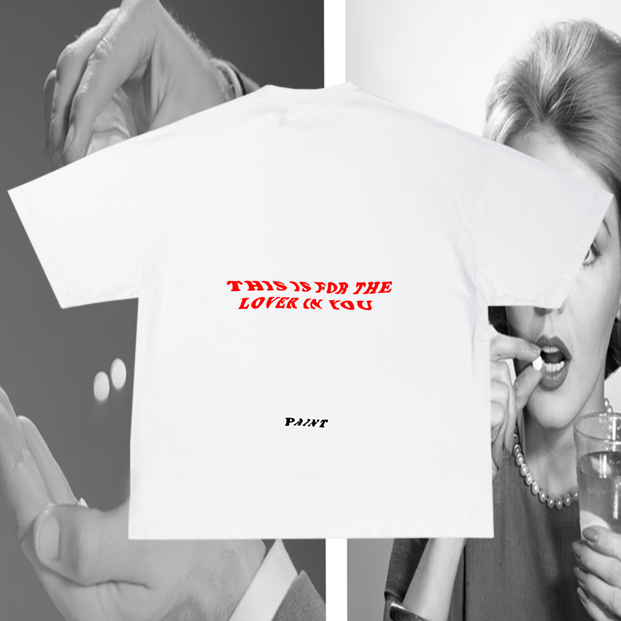 Paint ; Blings tee wht