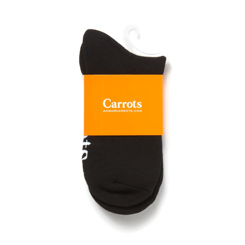 Carrots ; signerture carrot crew socks , blk