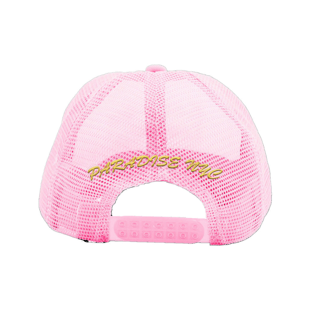 Paradis3 ; F*** everything trucker hat , pink