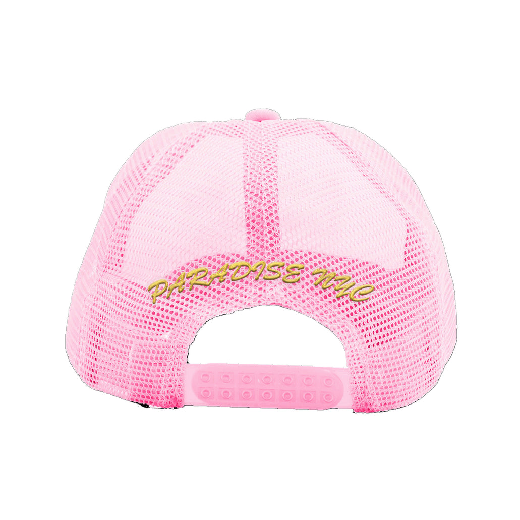 Paradis3 ; F*** everything trucker hat , pink