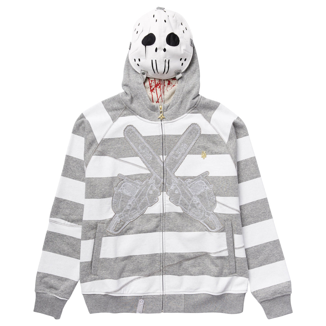 LRG ; 47th Hoodie , ash grey/white