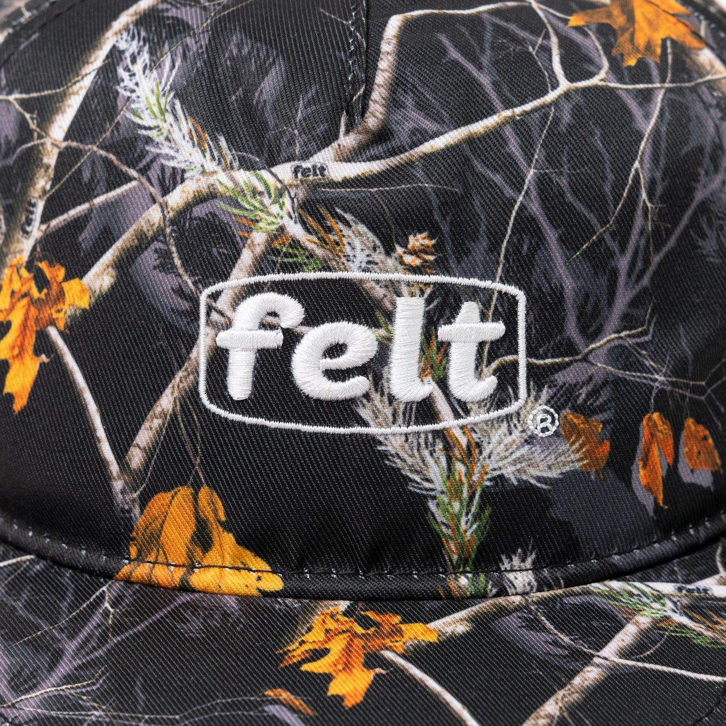 Felt ; work wear cap , woodland camo