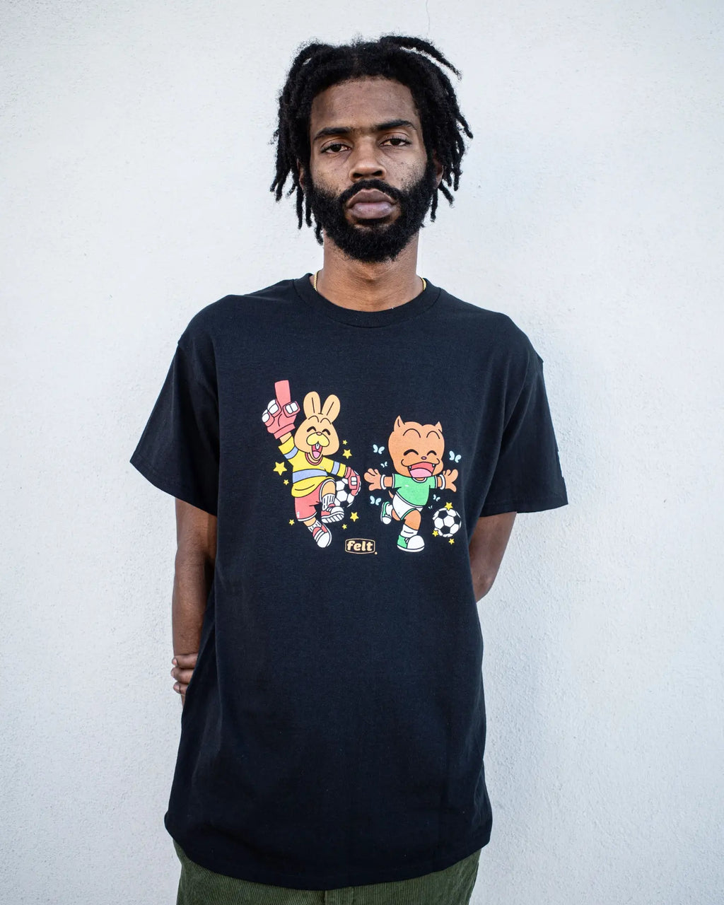 Felt x Carrots ; Mascot tshirt , blk