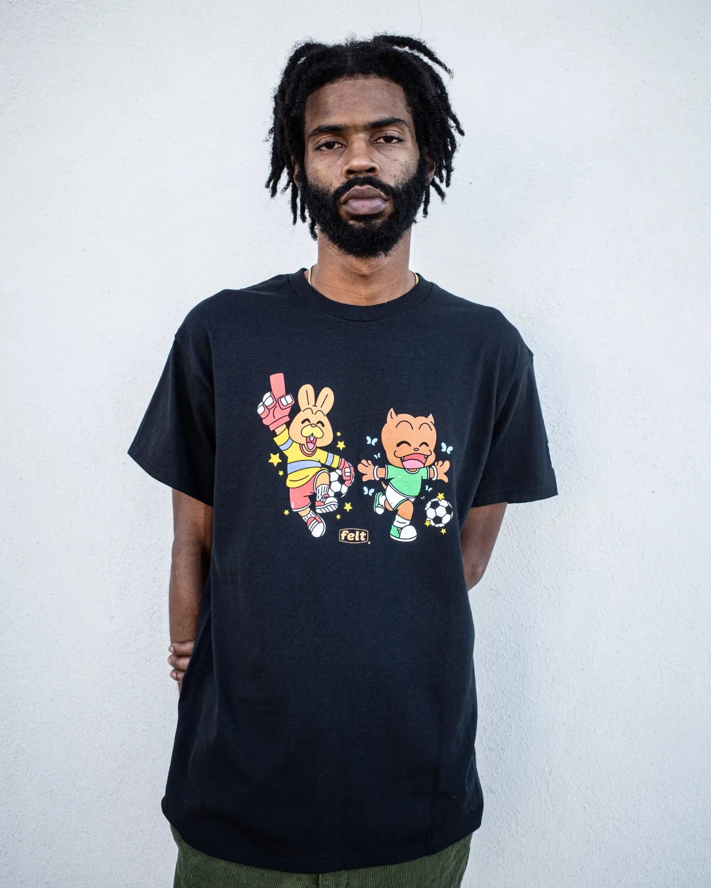 Felt x Carrots ; Mascot tshirt , blk