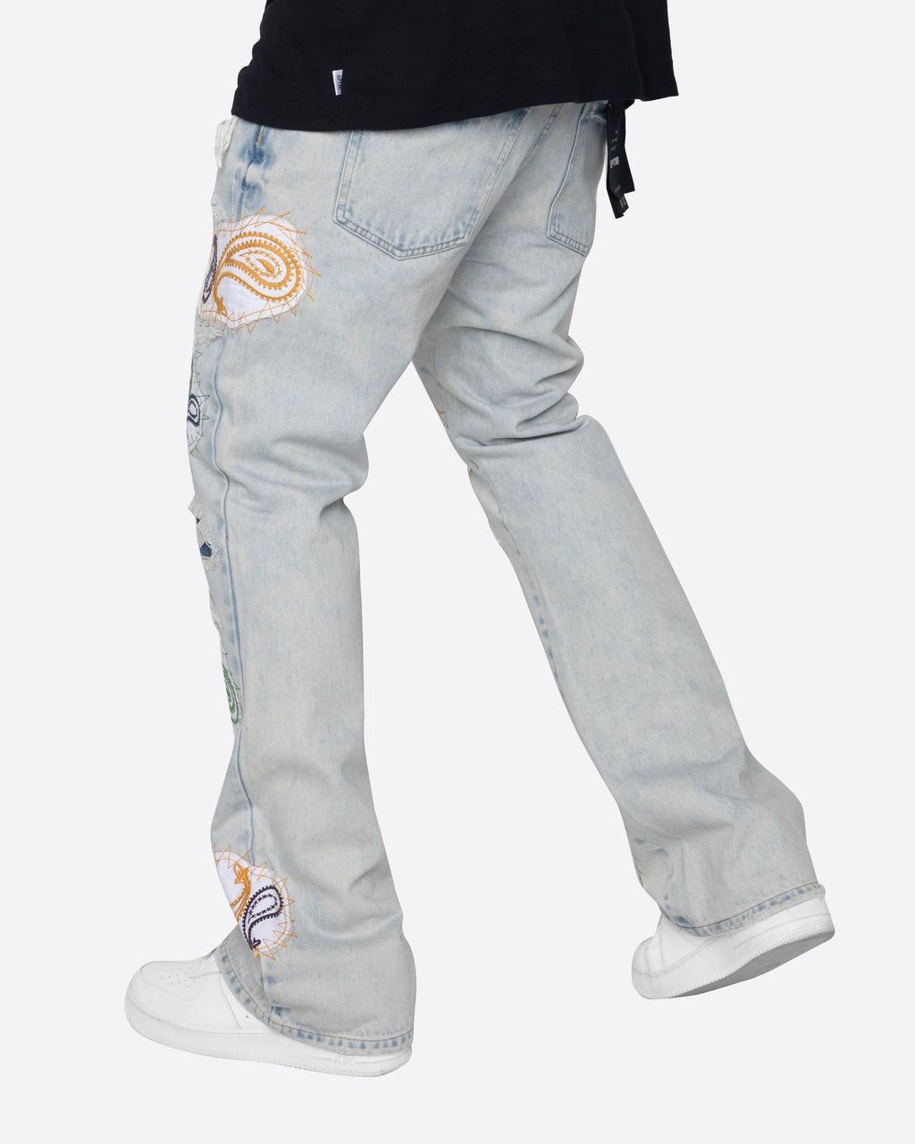 Eptm ; Punk paisley Patchwork denim