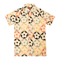 Petals and Peacocks ; square 70's collar button up